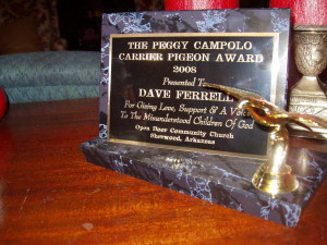 Peggy Campolo Carrier Pegion Award